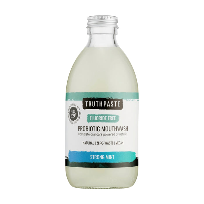 Truthpaste Strong Mint Fluoride-Free Probiotic Mouthwash – 300ml