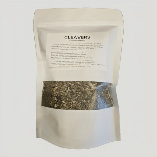 dried cleavers herb galium aparine for lymphatic drainage detox kidney and skin support tea