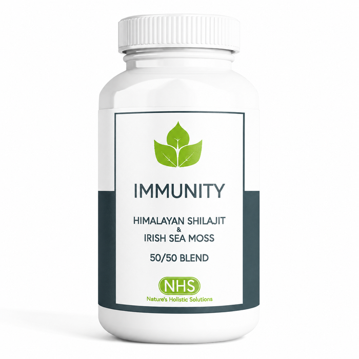 sea moss and shilajit capsules organic supplement for energy minerals and daily wellness