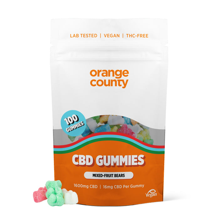 Orange county gummy bears large tub 1600mg - 4800mg