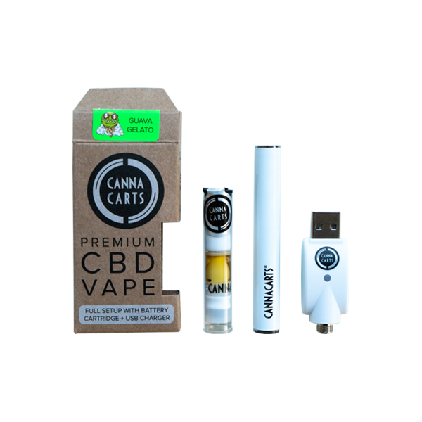Cannacarts Premium CBD Vape Kit – 45% CBD & 12% CBG
