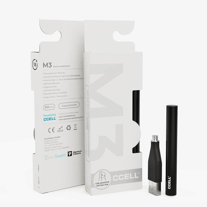 CCELL M3 | Button-Less Vape Device Battery - 510 Thread