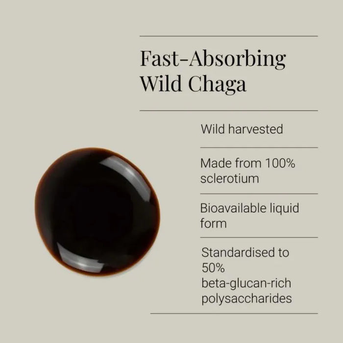 Organic Chaga Mushroom Extract Tincture 50ml | Premium Liquid Drops