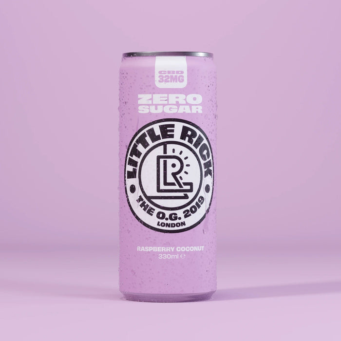 Little Rick 32mg CBD Sparkling Raspberry Coconut Drink 330ml