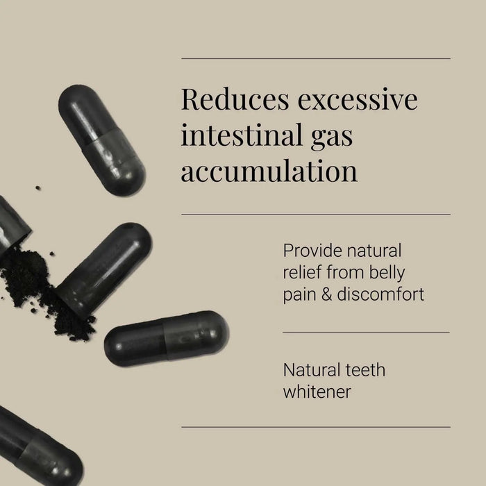 KIKI Health Activated Charcoal Capsules 50 Vegicaps