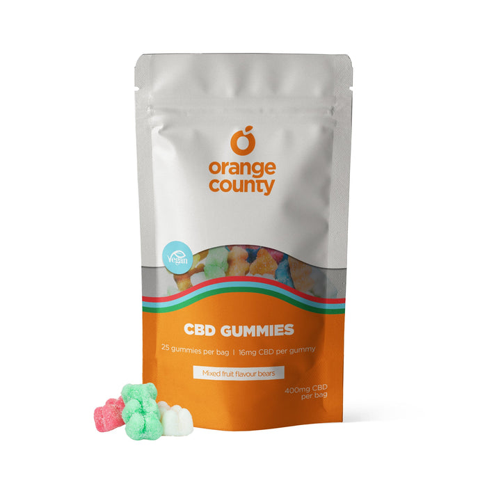Orange county gummy bears small tub 400mg - 1200mg