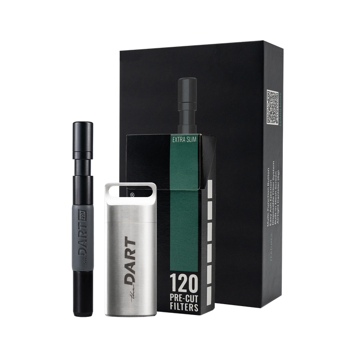 DART Pro Kit – One Hitter Pipe & Stainless Steel Herb Canister
