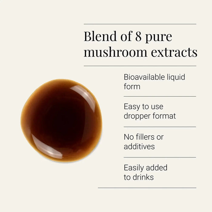 Organic Multi Mushroom Extract Tincture | 8 Mushroom Blend | 50ml