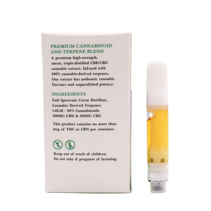 Full Spectrum CBD & CBG Resin 1G – 510 Vape Cartridge
