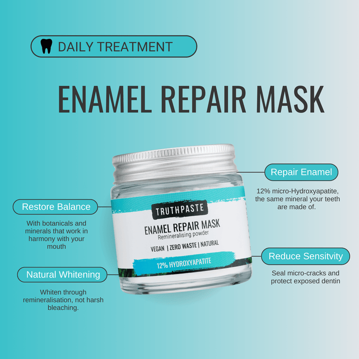 Truthpaste fluoride-free enamel care powder